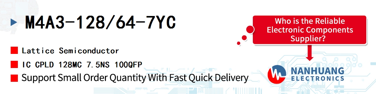 M4A3-128/64-7YC Lattice IC CPLD 128MC 7.5NS 100QFP