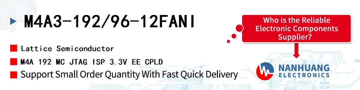 M4A3-192/96-12FANI Lattice M4A 192 MC JTAG ISP 3.3V EE CPLD