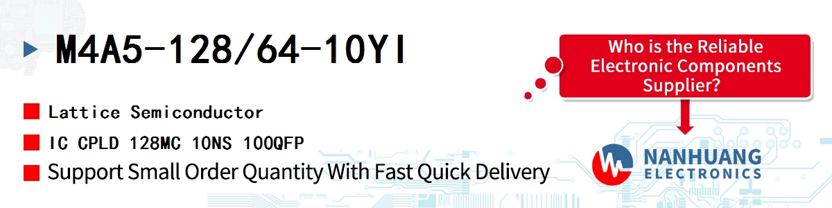 M4A5-128/64-10YI Lattice IC CPLD 128MC 10NS 100QFP