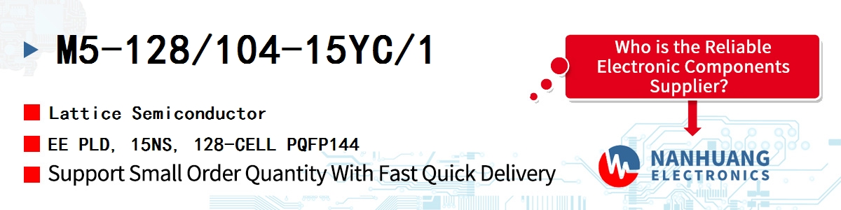 M5-128/104-15YC/1 Lattice EE PLD, 15NS, 128-CELL PQFP144