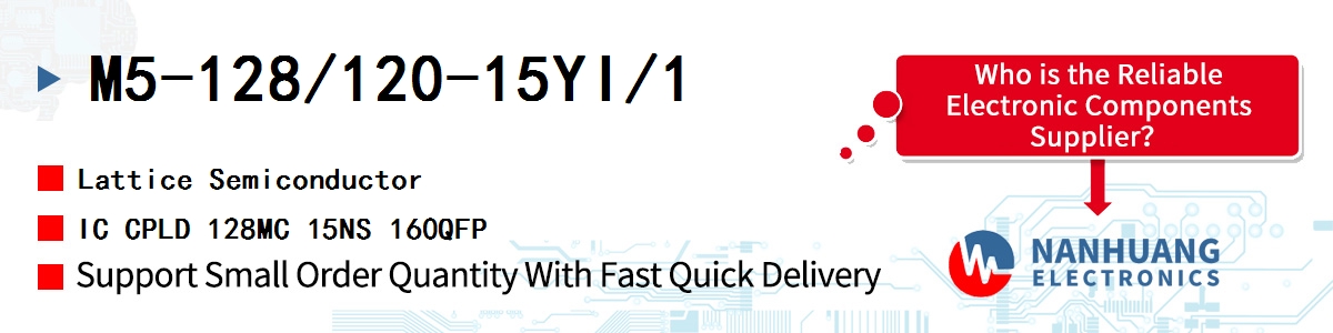 M5-128/120-15YI/1 Lattice IC CPLD 128MC 15NS 160QFP