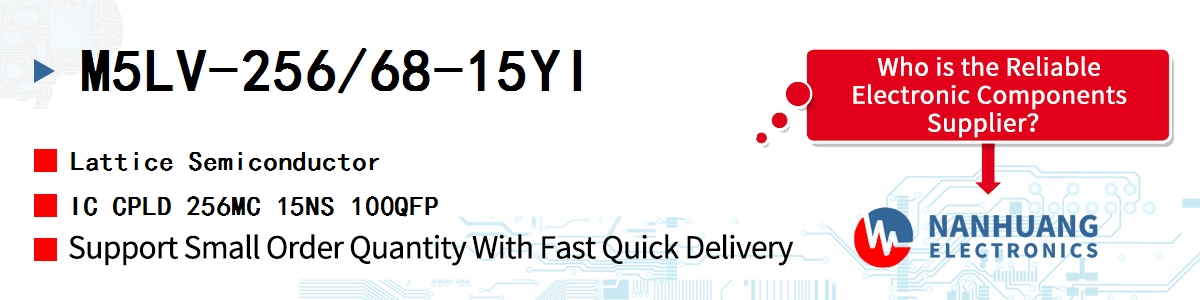 M5LV-256/68-15YI Lattice IC CPLD 256MC 15NS 100QFP