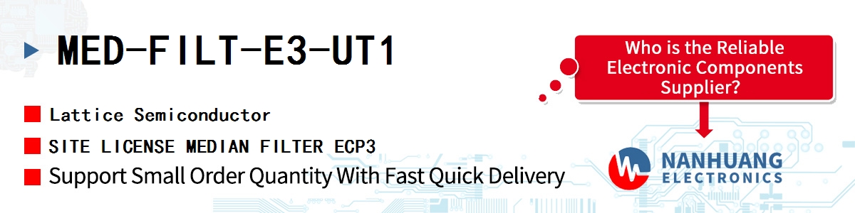 MED-FILT-E3-UT1 Lattice SITE LICENSE MEDIAN FILTER ECP3