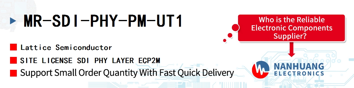 MR-SDI-PHY-PM-UT1 Lattice SITE LICENSE SDI PHY LAYER ECP2M