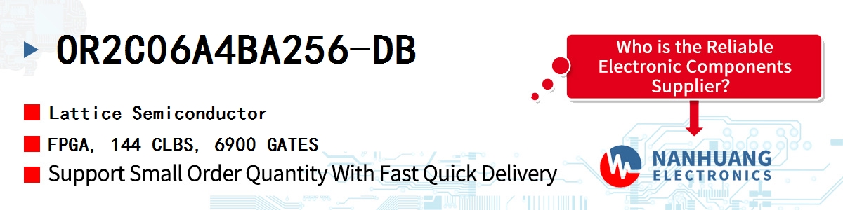 OR2C06A4BA256-DB Lattice FPGA, 144 CLBS, 6900 GATES