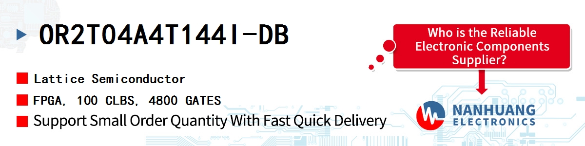 OR2T04A4T144I-DB Lattice FPGA, 100 CLBS, 4800 GATES