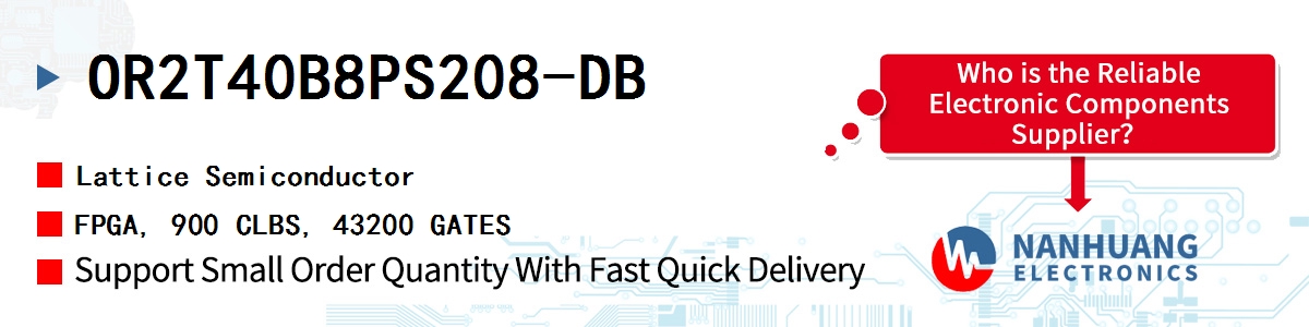 OR2T40B8PS208-DB Lattice FPGA, 900 CLBS, 43200 GATES