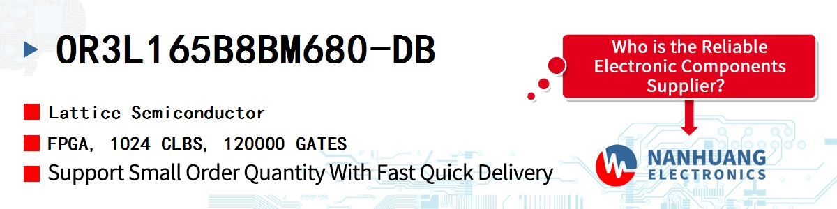 OR3L165B8BM680-DB Lattice FPGA, 1024 CLBS, 120000 GATES