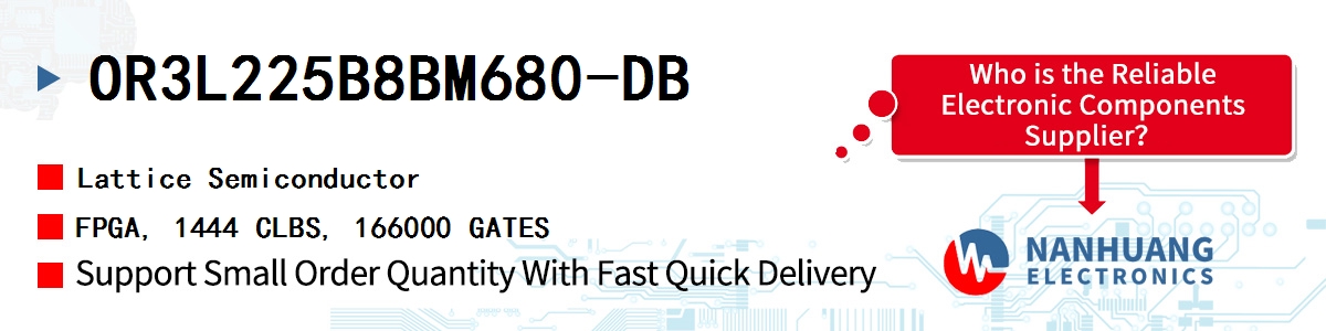 OR3L225B8BM680-DB Lattice FPGA, 1444 CLBS, 166000 GATES