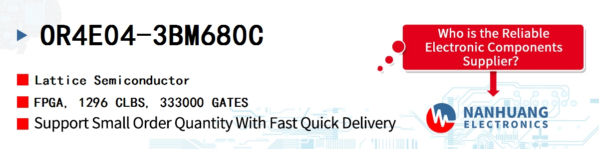 OR4E04-3BM680C Lattice FPGA, 1296 CLBS, 333000 GATES