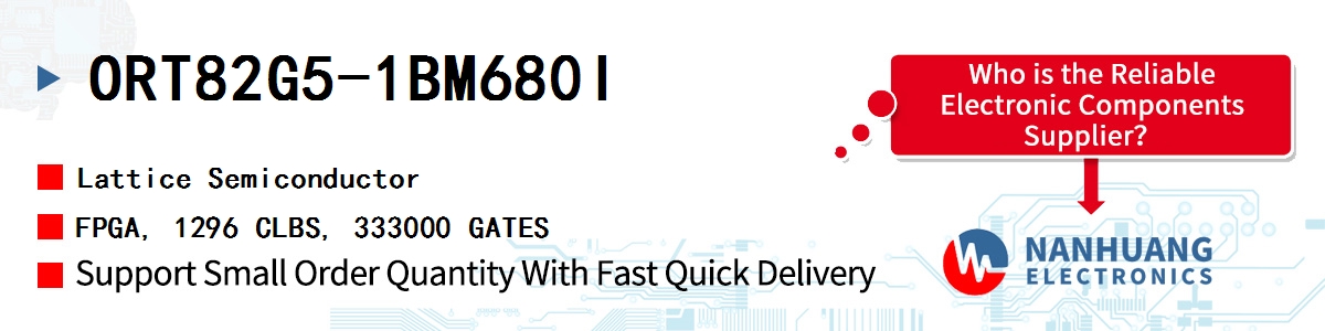 ORT82G5-1BM680I Lattice FPGA, 1296 CLBS, 333000 GATES