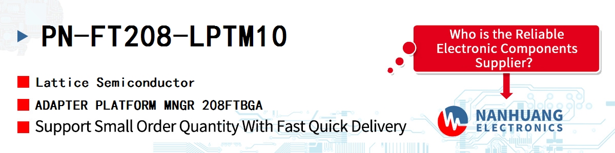 PN-FT208-LPTM10 Lattice ADAPTER PLATFORM MNGR 208FTBGA