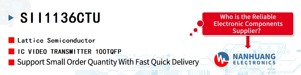 SII1136CTU Lattice IC VIDEO TRANSMITTER 100TQFP