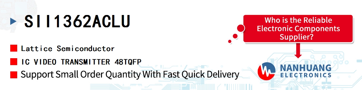 SII1362ACLU Lattice IC VIDEO TRANSMITTER 48TQFP