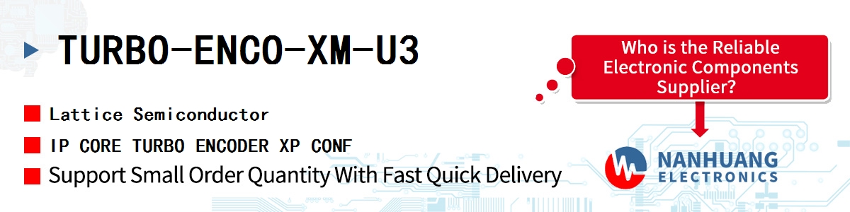 TURBO-ENCO-XM-U3 Lattice IP CORE TURBO ENCODER XP CONF