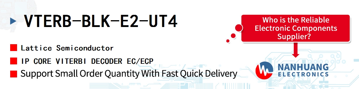 VTERB-BLK-E2-UT4 Lattice IP CORE VITERBI DECODER EC/ECP