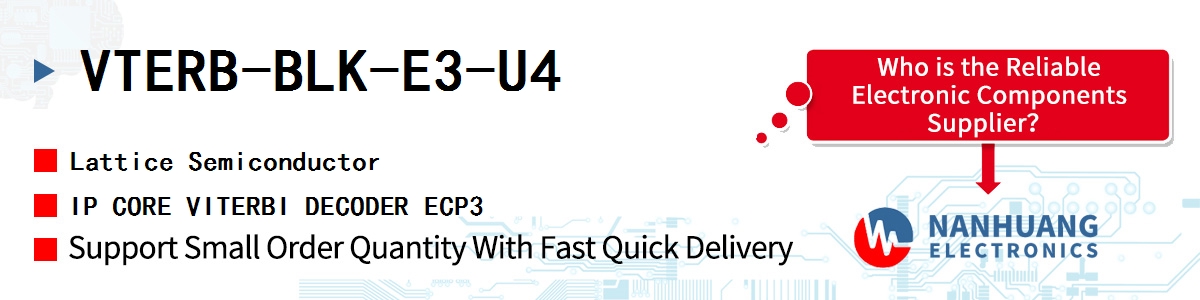 VTERB-BLK-E3-U4 Lattice IP CORE VITERBI DECODER ECP3