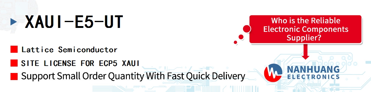 XAUI-E5-UT Lattice SITE LICENSE FOR ECP5 XAUI